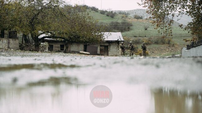 Semyon Peqov sülhməramlıların nəzarət etdiyi ərazilərə gəldi - FOTOLAR