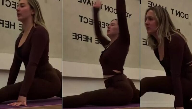 Pilates etdiyi anları qeyd edən qadının başına görün nə gəldi - VİDEO