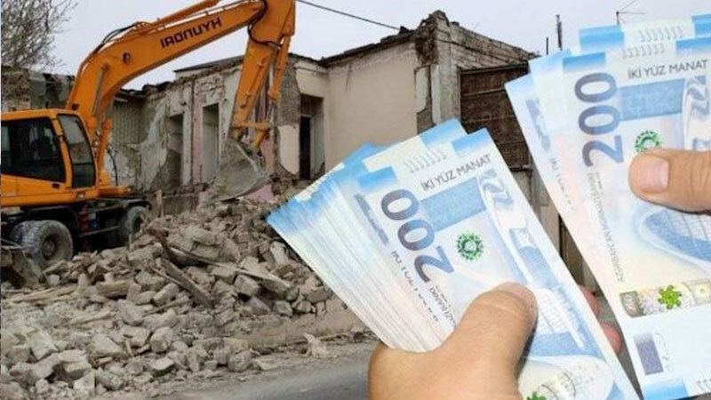 Bakıda söküntü işləri zamanı nə qədər kompensasiya verilir?