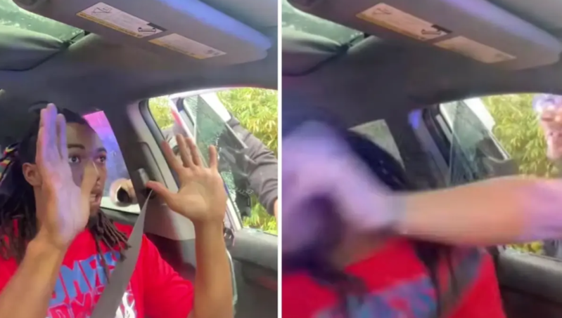 Yol polisi avtomobilin fənərləri yanmır deyə sürücünü döydü