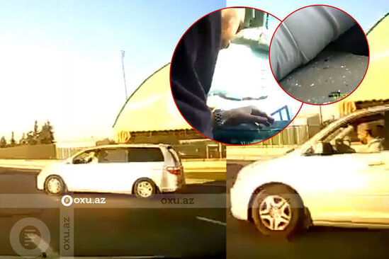 Bakıda ağır qəza: "Prius" bir neçə dəfə aşdı - ANBAAN VİDEO