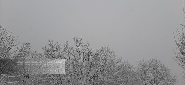 Şuşaya qar yağır, yollar təmizlənir - FOTO