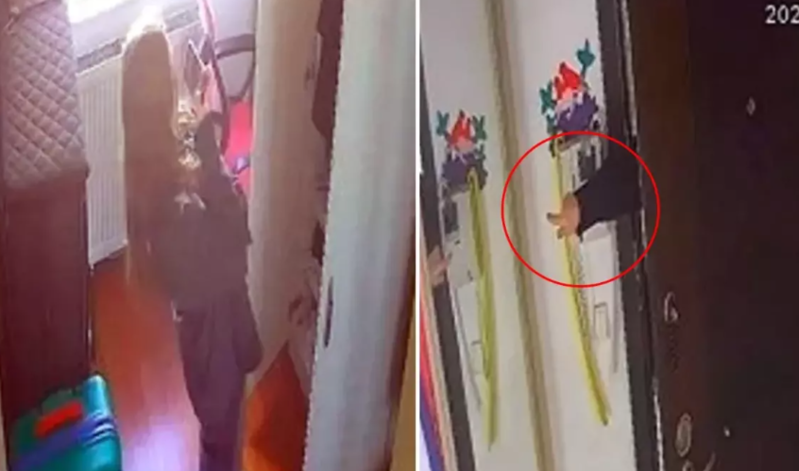 Boşanma prosesində olduğu ərinin evinə girib görün nə etdi