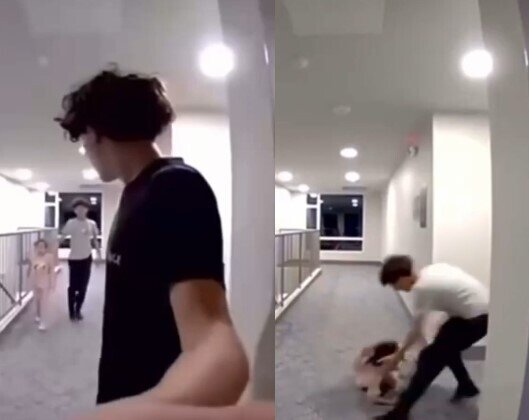 Qız uşağının gizlənmək üçün göstərdiyi cəhd sosial şəbəkədə viral oldu - VİDEO