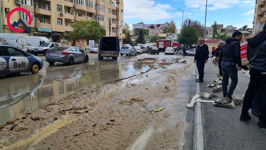 Qəza baş verən ərazidə vəziyyət necədir? - Fotolar