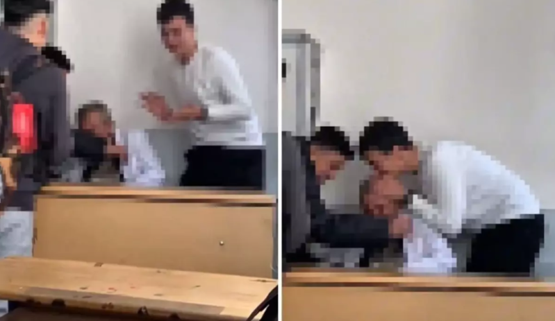 Şagirdlərin müəllimə etdikləri qəzəb doğurub! - VIDEO