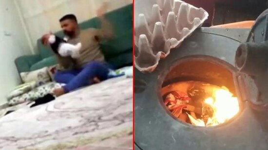 Ana 3 aylıq körpəsini sobaya atıb yandırdı - Qorxunc hadisə