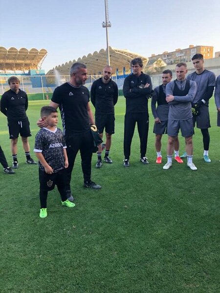 Qurban Qurbanov şəhid övladının arzusunu yerinə yetirdi - Fotolar