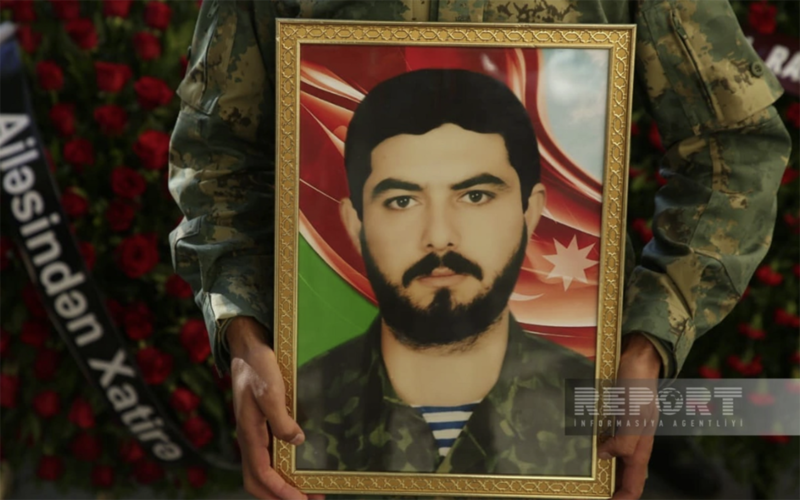 İtkin şəhidimizlə vida mərasimi keçirildi - Fotolar