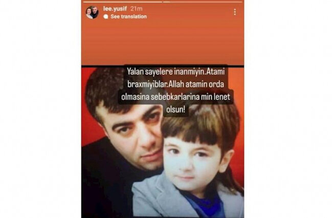 Rəşad Dağlı azadlığa çıxıb? - Oğlundan AÇIQLAMA - FOTO