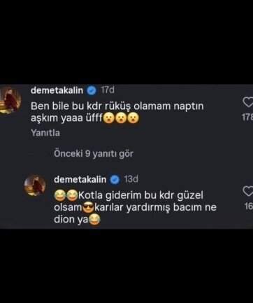 Demet Akalından Hande Erçelin geyiminə qalmaqallı rəy - FOTO