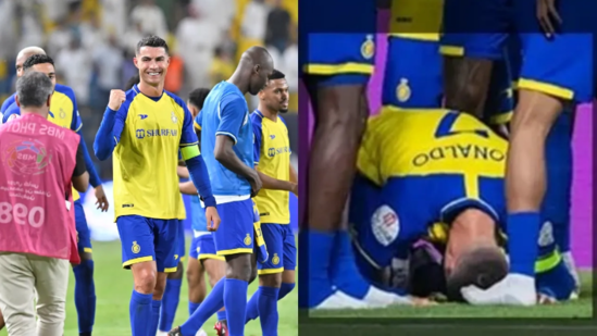 Ronaldo qol vurub səcdəyə getdi - VİDEO