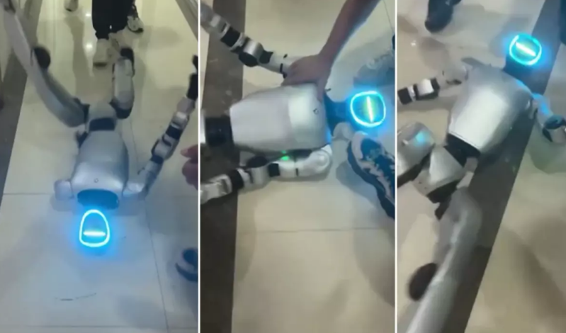 Proqram xətası yaşayan robot, panik atak keçirdi - VİDEO