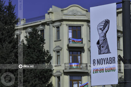 Bakı Zəfər bayramına hazırlaşır - FOTOREPORTAJ