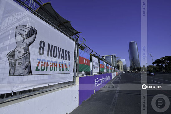 Bakı Zəfər bayramına hazırlaşır - FOTOREPORTAJ