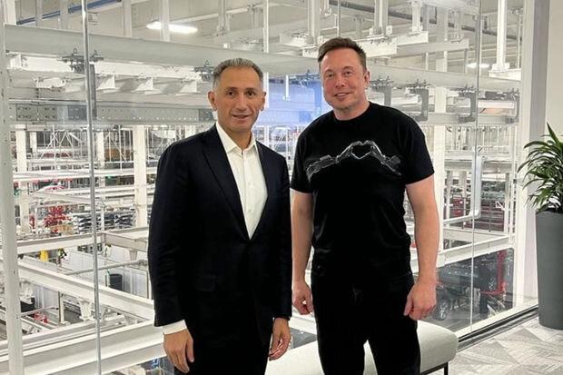 Rəşad Nəbiyev İlon Maskla görüşdü - FOTO