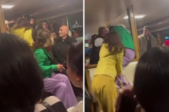 İki qadın arasında gəmidə başlayan mübahisə əlbəyaxa dava ilə nəticələndi - VİDEO