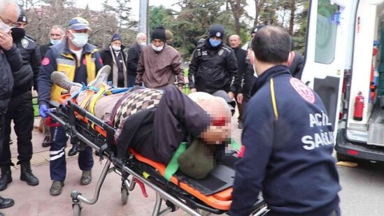 Motosikletlə piyadanı vurub atdı - ANBAAN VİDEO