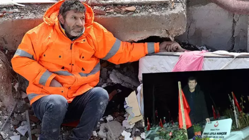 Fotosu ilə yadda qalmışdı! Dağıntılar altından qızının əlini buraxmayan atadan ürək ağrıdan sözlər