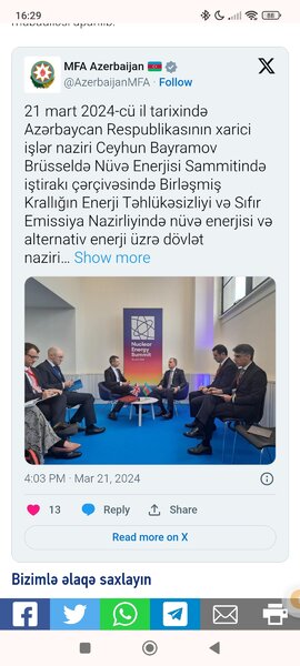 Ceyhun Bayramov Endryu Boui ilə görüşüb - FOTO