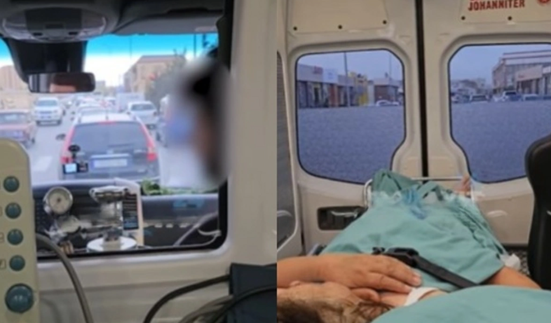 Ağır xəstə körpüdə tıxacda QALDI