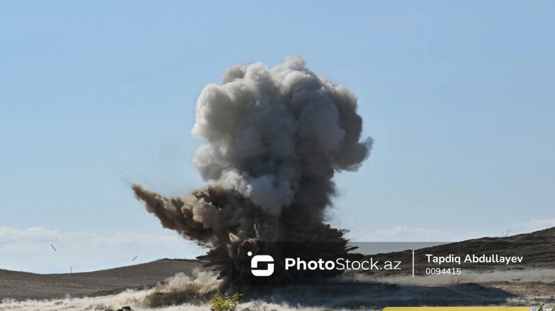 Ağdərə rayonunda mina partladı: Yaralı var