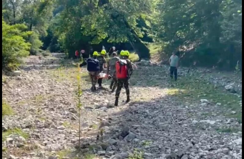 Qəbələdə 50 yaşlı kişi dağda yıxıldı - VİDEO