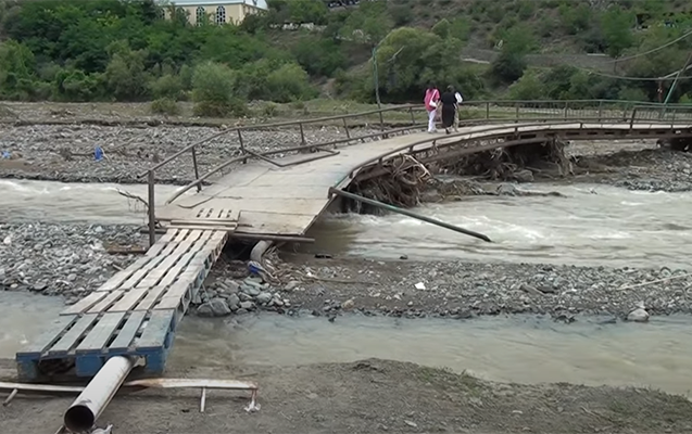 Sel körpünü qəzalı vəziyyətə saldı - Rayon mərkəzi ilə əlaqə kəsildi