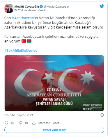 Mövlud Çavuşoğlu Anım Günü ilə əlaqədar paylaşım edib - FOTO