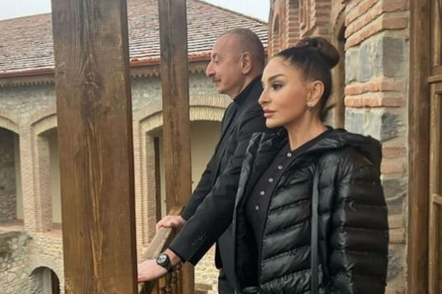 Mehriban Əliyeva İlham Əliyevin Şəki səfəri ilə bağlı paylaşım edib - FOTO