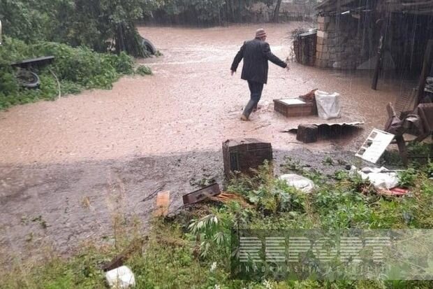 Daşkəsəndə sel fəsadlar törədib