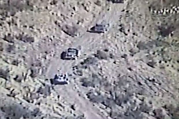 Ermənilər Qarabağda Rusiya sülhməramlılarının müşayiəti ilə qanunsuz hərbi daşımaları davam etdirirlər - VİDEO