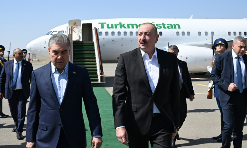 Qurbanqulu Berdiməhəmmədov Füzuli rayonuna gəlib