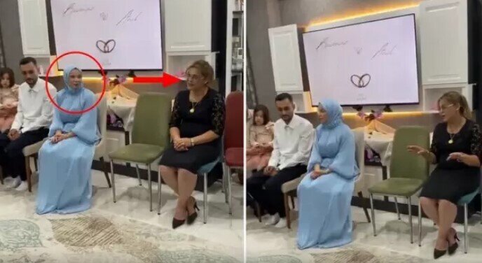 Gəlinin anası elçilik mərasimində bəy tərəfini hədələdi - VİDEO