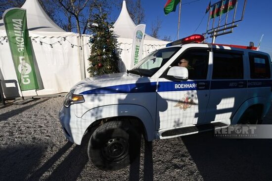 Sülhməramlıların avtomobilləri Xankəndi yolunda maneəsiz hərəkət edirlər - YENİLƏNİB + FOTO