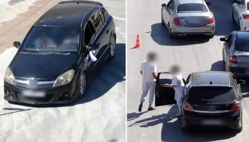 Sürücülük vəsiqəsi olmadan maşın idarə edən şəxs dronla müəyyən edildi - VİDEO