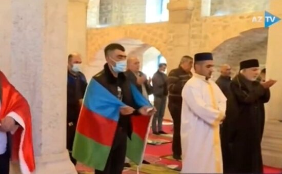 Şəhidlərimiz Şuşada Gövhər Ağa məscidində anılır - VİDEO