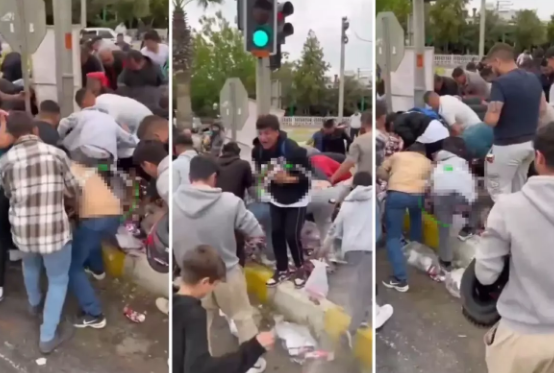 Pivə üçün bir-birlərini əzdilər - VİDEO