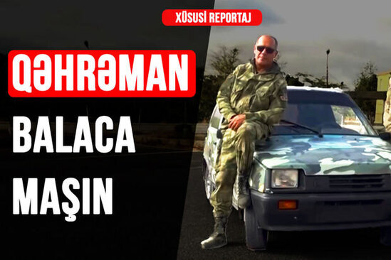 Tanklarla birgə döyüşə atılan balaca maşın: "Qəhrəman" - VİDEO