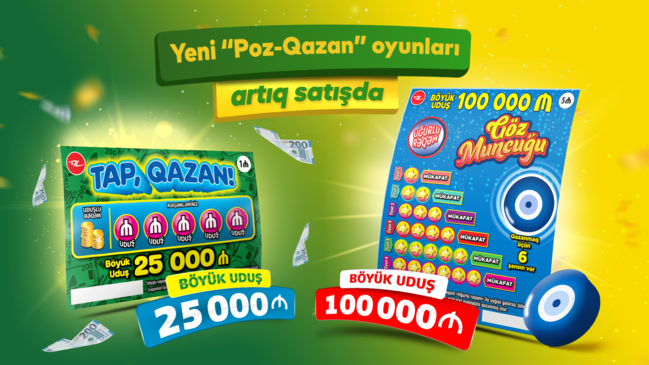 Yeni "Poz-Qazan" oyunları - "Tap, Qazan" və "Göz muncuğu" satışa çıxarıldı