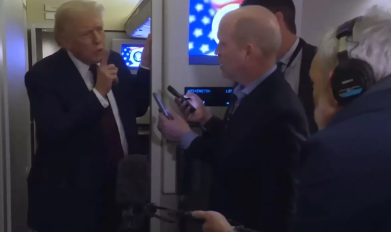 Trampı əsəbləşdirən müharibə sualı! - VİDEO