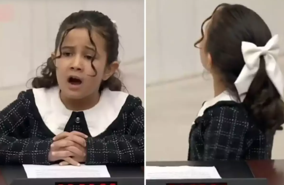 Hər kəs məktəbli qızın tədbirdəki bu çıxışından danışır - VİDEO