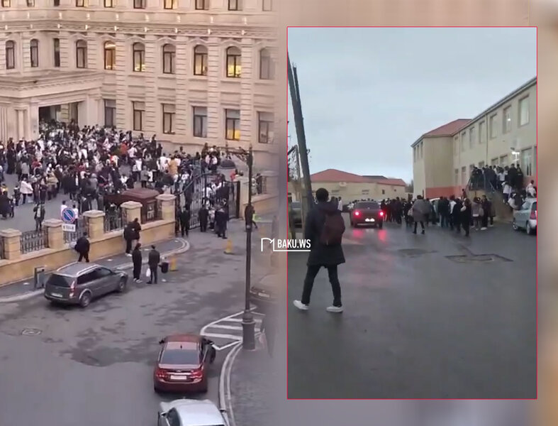 Güclü zəlzələdən sonra uşaqlar məktəblərdən belə təxliyə edildi - VİDEO