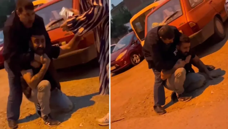 Ev sahibinə yaxalanan oğru görün necə yalvardı - VİDEO