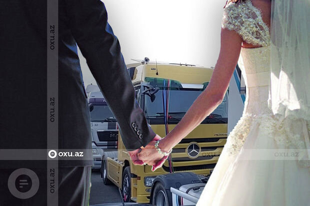 Lənkəranda TIR-larla gəlin gətirməyə gedənlər saxlanıldılar - FOTO/VİDEO