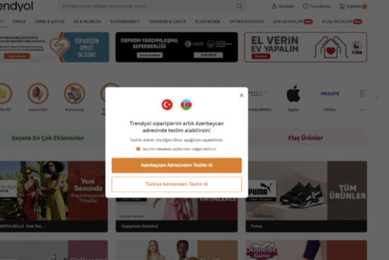 "Trendyol"dan Azərbaycan vətəndaşları üçün YENİLİK