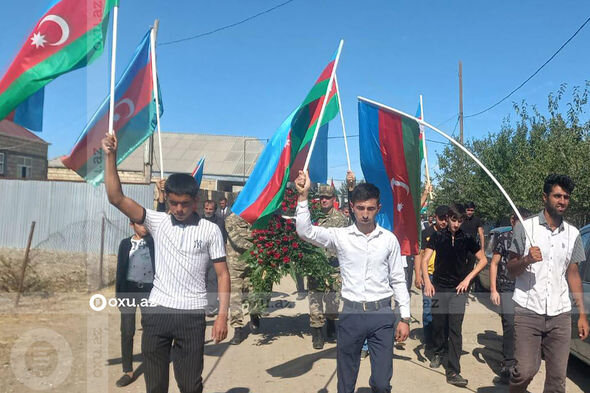 Şəhid Səfiyar Məmmədov Goranboyda torpağa tapşırıldı - FOTO
