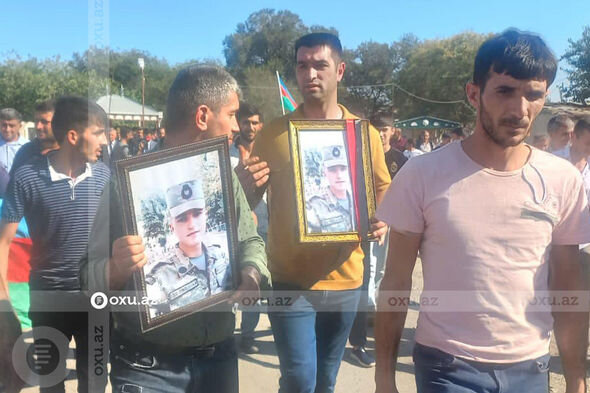 Şəhid Səfiyar Məmmədov Goranboyda torpağa tapşırıldı - FOTO