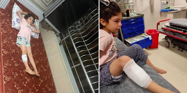 Dəhşətli hadisə: Balkonda uzanan uşaq...