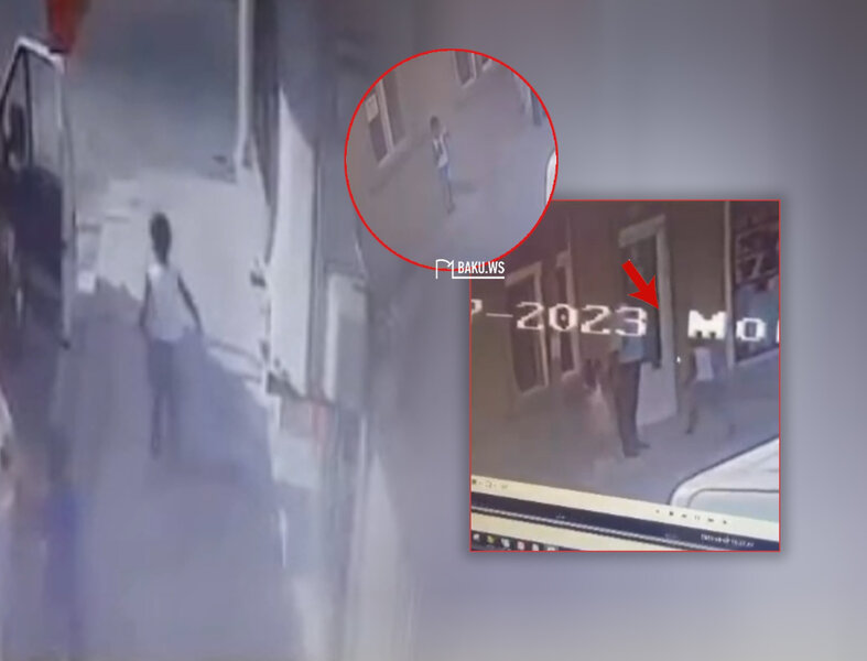 Bakıda ŞOK OLAY! Uşaq bağçada nəzarətsiz qalaraq maşın yoluna qaçdı - Valideyni təsadüfən onu aşkarladı - VİDEO